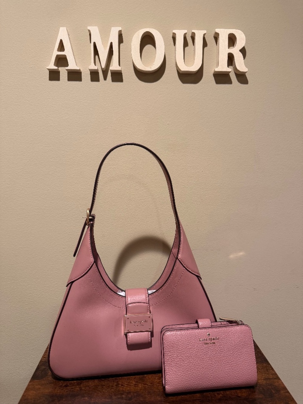 Amour Certified Kate Spade Horizon Pink Purse and Wallet